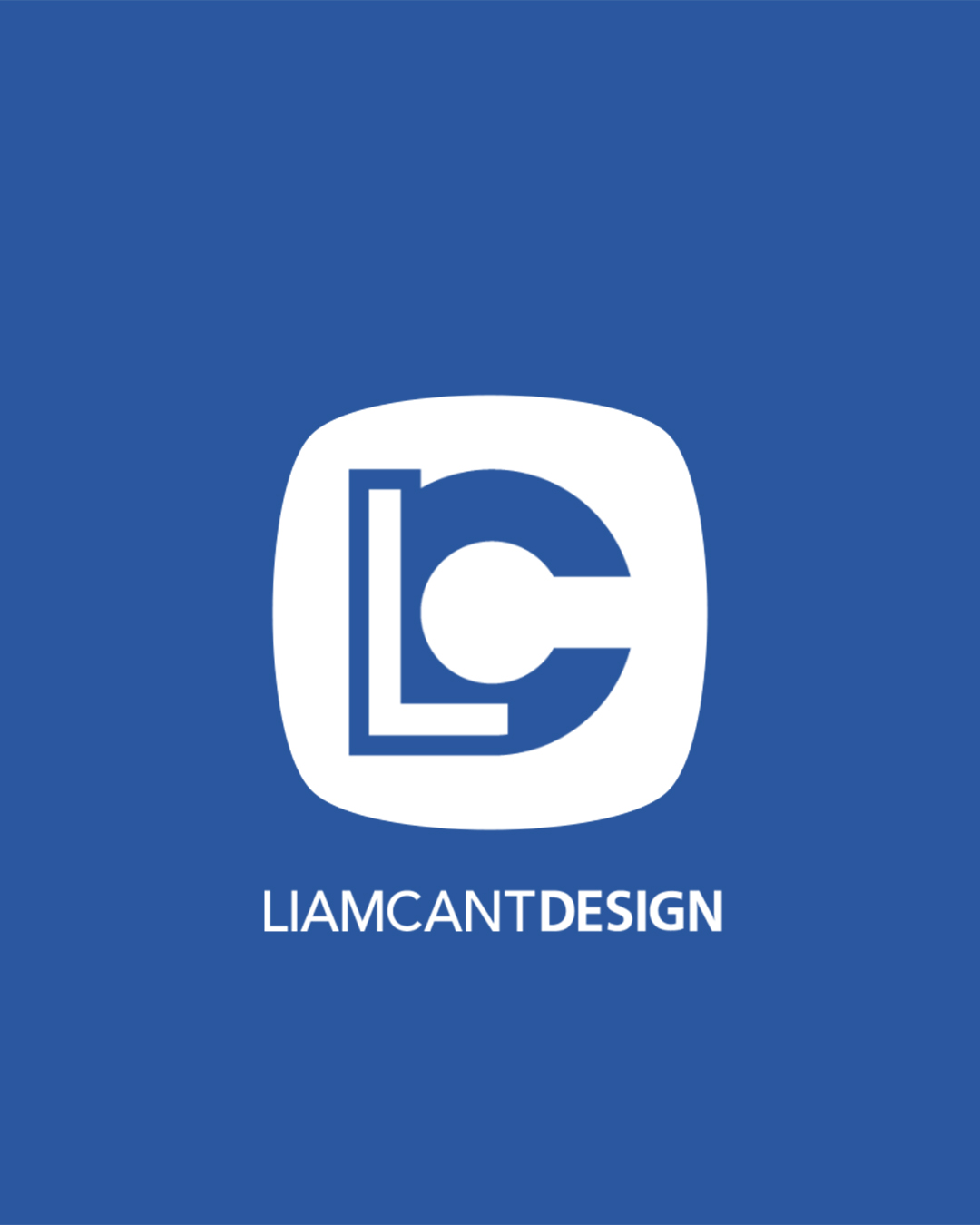 Final frame of Liam Cant Design logo animation used as portfolio thumbnail
