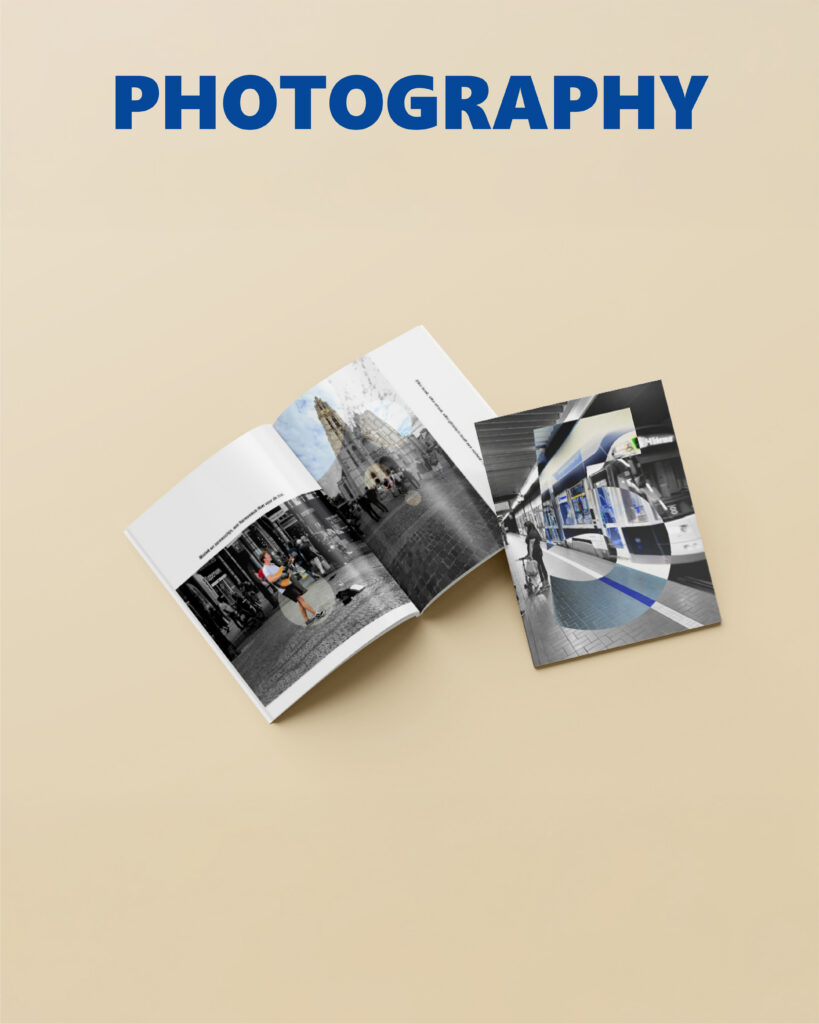 Cover and spread of the fifth booklet from “9 Quotes, 9 Styles” featuring photography style